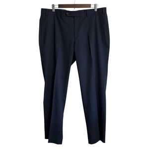 Lauren Ralph Lauren pants men's 36x29 navy‎ flat front office work suit trousers